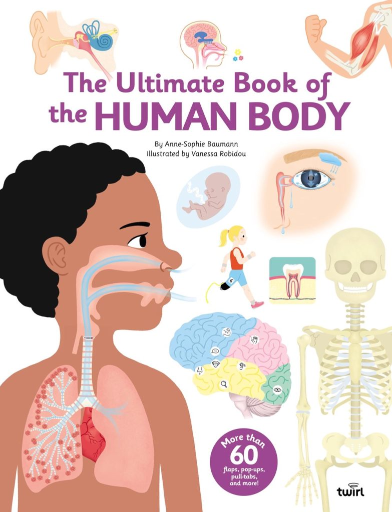 Ultimate Book of the Human Body is interactive anatomy book